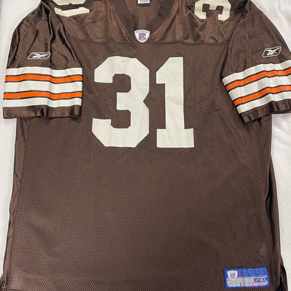 Vintage Reebok On Field NFL Cleveland Browns Jersey #31 William Green Men's 2XL